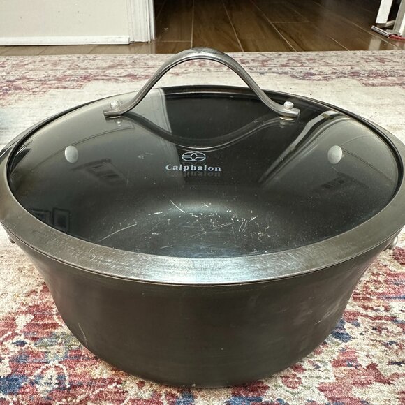 Calphalon Contemporary Hard-Anodized 6 & 1/2 Qt. Nonstick Stock pot - Picture 1 of 4